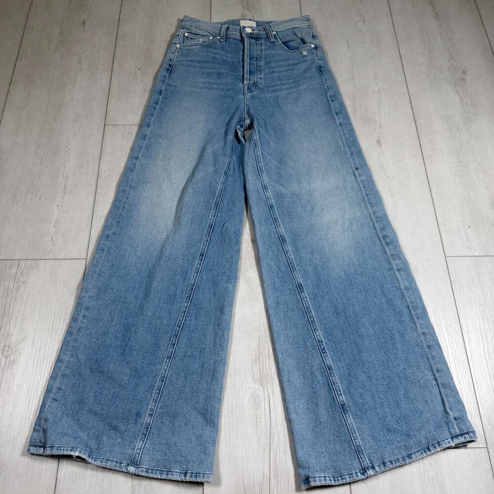 Mother Enchanter Wide Leg High Rise Jeans Light Wash Size 26 Denim